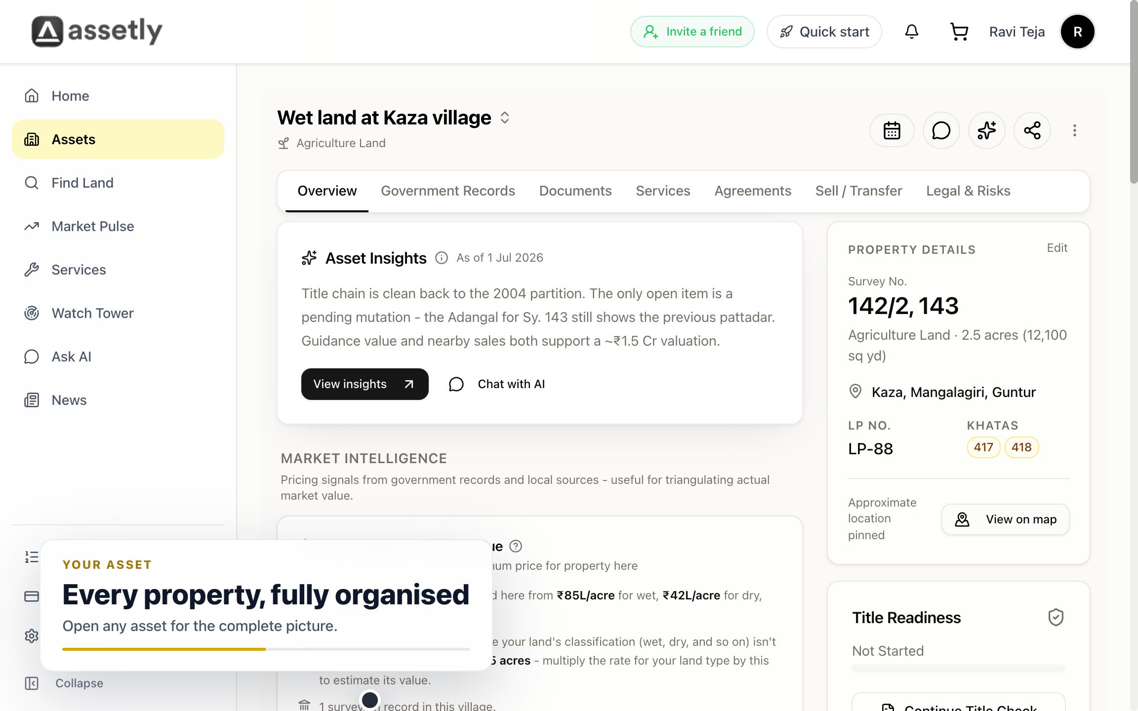 Assetly product demo for Telugu Times readers